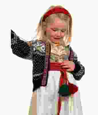 Svart setesdaljakke til baby og barn - DG-479-06