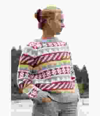 Lana mønstrete strikkegenser - DSA 111-07