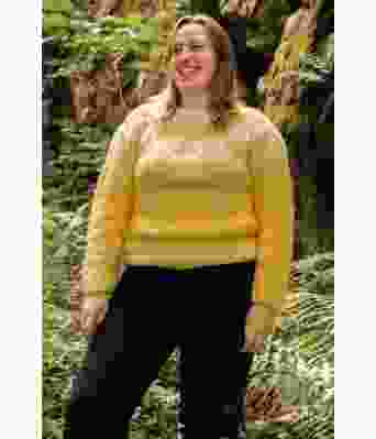 Gul chunky Cortina genser - DSA 111-13