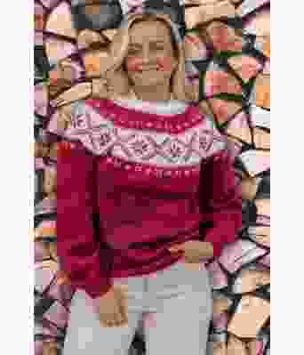 Vinrød Alvagenseren - Strikkia 2021-012H