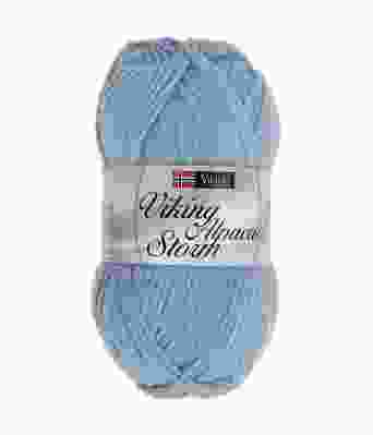Viking garn - Alpaca Storm 522 -Blå