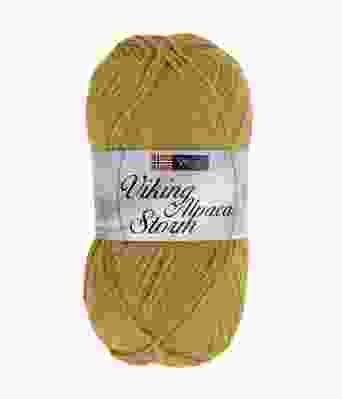 Viking garn - Alpaca Storm 536 - Gulgrønn