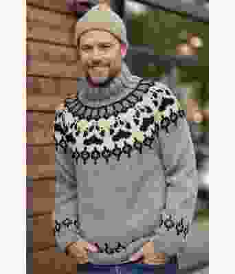 Lys grå melert-Villmarksgenser - Linka Neumann design VGVG0005 6703