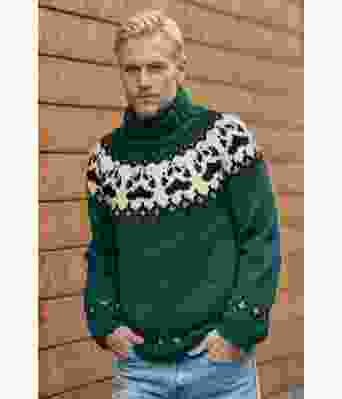 Grangrønn Villmarksgenser - Linka Neumann design VGVG0005-6801