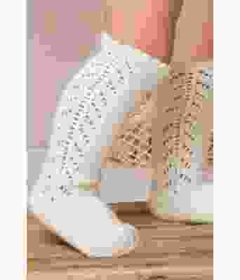 Åse strikkede knestrømper til baby - Viking 2132-04C