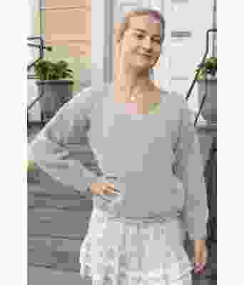 Dus grågrønn Amanda genser - DSA 99-19C