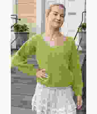 Pæregrønn Amanda genser - DSA 99-19E