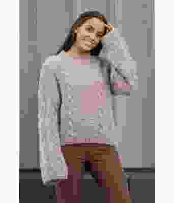 Amica beige strikkegenser Mie Cappelen - Viking 2137-10