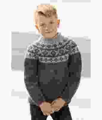 Aries strikkegenser til barn med rundfelling Team Ingebrigtsen - Viking 2135-09