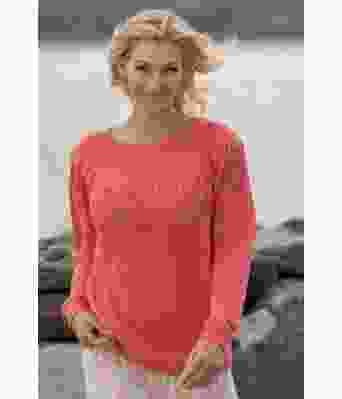 Ark strikket genser med rundfelling Kathrine Sørland - Viking 2014-05