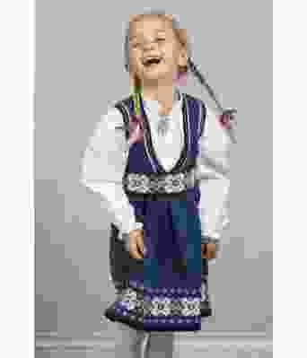 Astrid strikket bunad til jente i blåtoner - Viking 1603-07