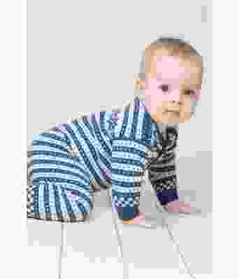 Babydress med fanamønster - Viking 1404-02