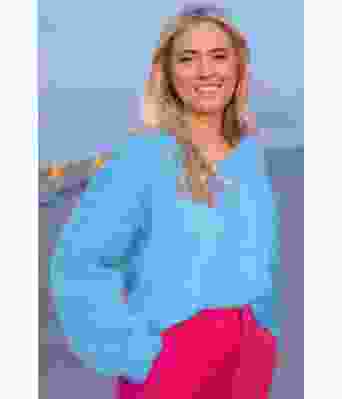 Lyseblå Amanda genser - Belfilato 23-002-47945C