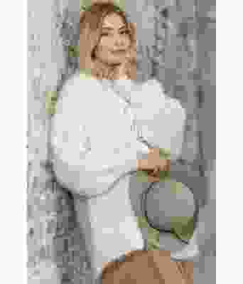 Naturhvit Pilaris cardigan - Belfilato 23-018