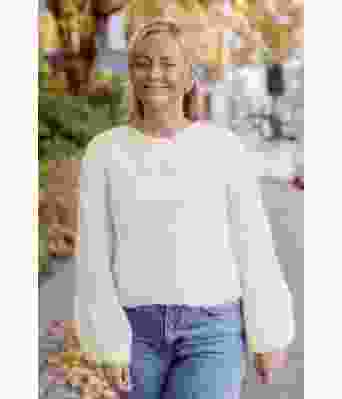 Naturhvit Letizia sweater - Belfilato 23-026-40020