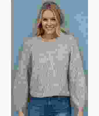 Letizia sweater i beige - Belfilato 23-026-43041B