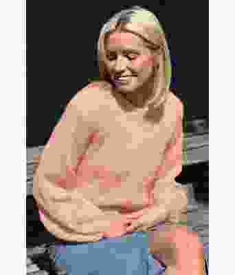 Letizia sweater i beige rose - Belfilato 23-026-47934