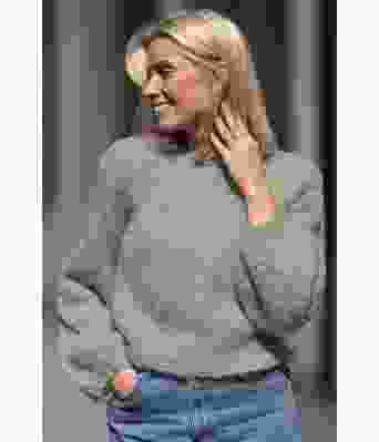 Jadegrønn Letizia sweater - Belfilato 23-026-47936