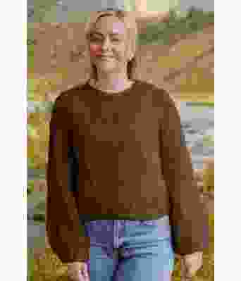 Sjokoladebrun Letizia sweater - Belfilato 23-026-47943