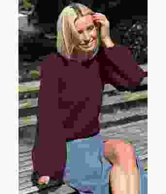 Letizia sweater i bordeaux - Belfilato 23-026-47944