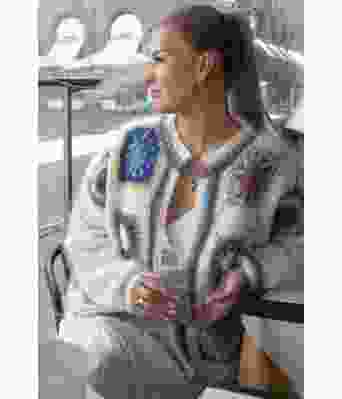 Moselle jakke natur/blå - Belfilato 23-031