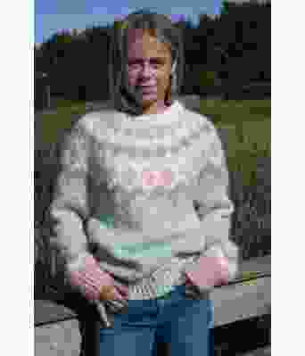 Mintgrønn Fasett genser - Belfilato 23-036-47949A