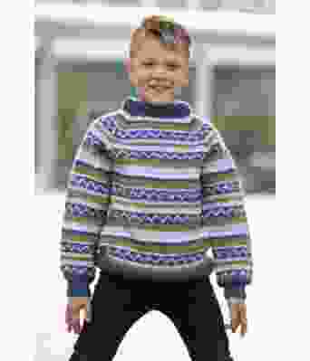 Bendik strikket barngenser i ull Team Ingebrigtsen - Viking 2135-14