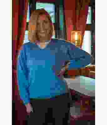 Benedicte blusen i blå - DLG-21-004C