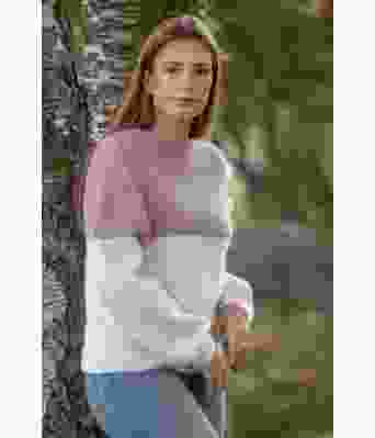 Bmor strikkegenser i to farger Elisabeth S Asserson - Viking 2138-11