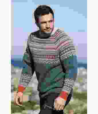 Bo mønstrete strikkegenser til herre - Viking-1708-7