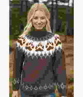 Brun villmarksgenser med rustfargede poter - Linka Neumann design VGS0001BA