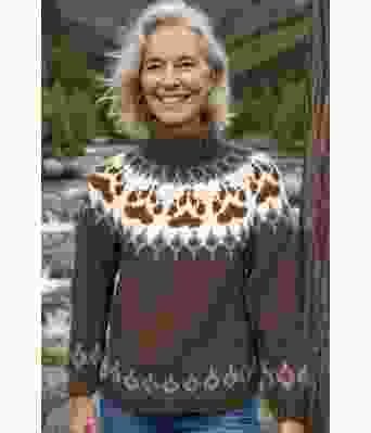 Brun villmarksgenser rustbrune poter - Linka Neumann design VGS0001BB