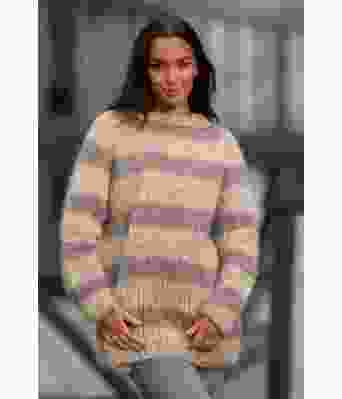 Cara stripete strikkegenser Mie Cappelen - Viking 2137-04