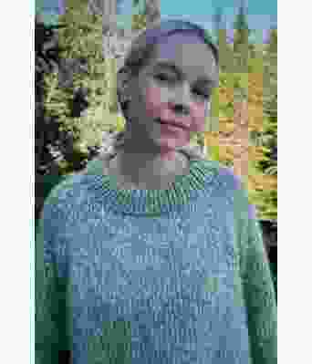 Viljes genser v2 i støvet jadegrønn - Christine Dancke CD 02-07 