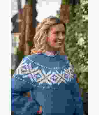 Chunky blå fanagenser - Strikkia 2021-031Q