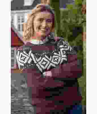 Chunky brun fanagenser - Strikkia 2021-031B