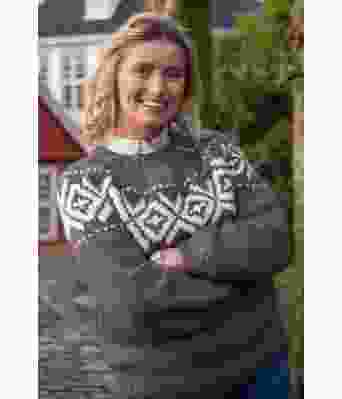 Chunky lilla fanagenser - Strikkia 2021-031F