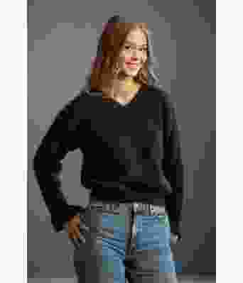 Coco strikkegenser med v hals - Viking 2202-03A