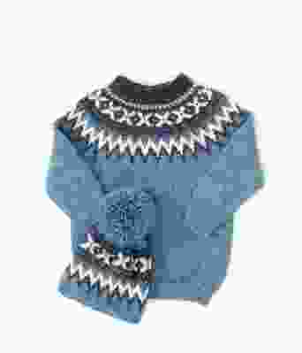 Lys blå rallargenser og lue til barn - DG 17-01C