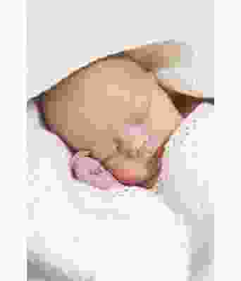 Nysnø strikket babyteppe - DG 218-02B