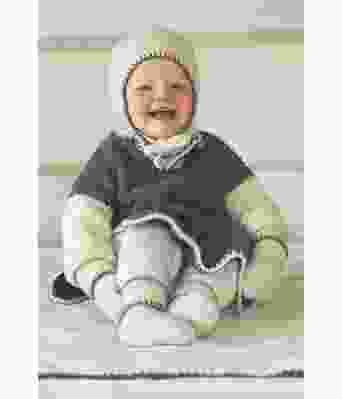 Strikket poncho og teppe til baby - DG 229-06B