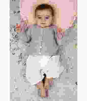 Raglanjakke med knapper til baby - DG 263-08