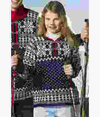 Marineblå Grenoble 1968 genser til barn - DG 280-13