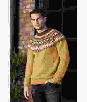 Gul rallargenser med brunt mønster - DG 295-06H