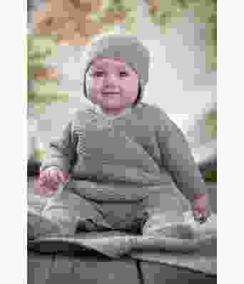 Grått Vinterfin hentesett til baby - DG 303-08B