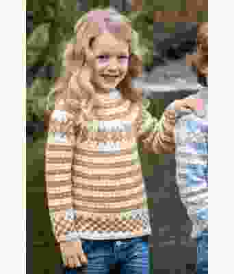 Genser til barn med fanamønster - DG 309-07C