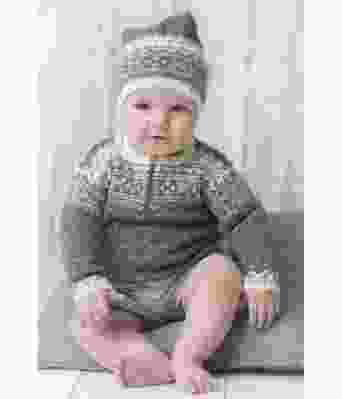 Setesdal babygenser med lue - DG 313-12