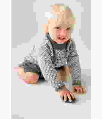 Kongsemne genser, romper og lue til baby - DG 319-08