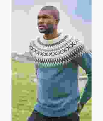 Rallar genser i lys denimblå - DG 364-08A