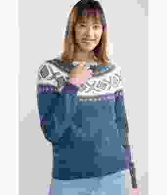 Cortina strikkegenser med rundfelling - DG 405-07